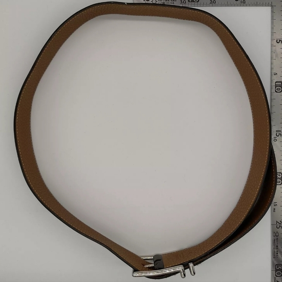 HERMES BELT BLACK LEATHER  430763 - Picture 8 of 10